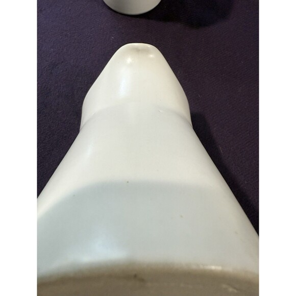 Bennington Potters Creamer and Sugar Bowl w Lid White Modernist Vermont Rare Vtg - Picture 15 of 16